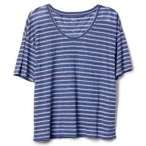 GAP Short Sleeve Linen Oversized T-Shirt